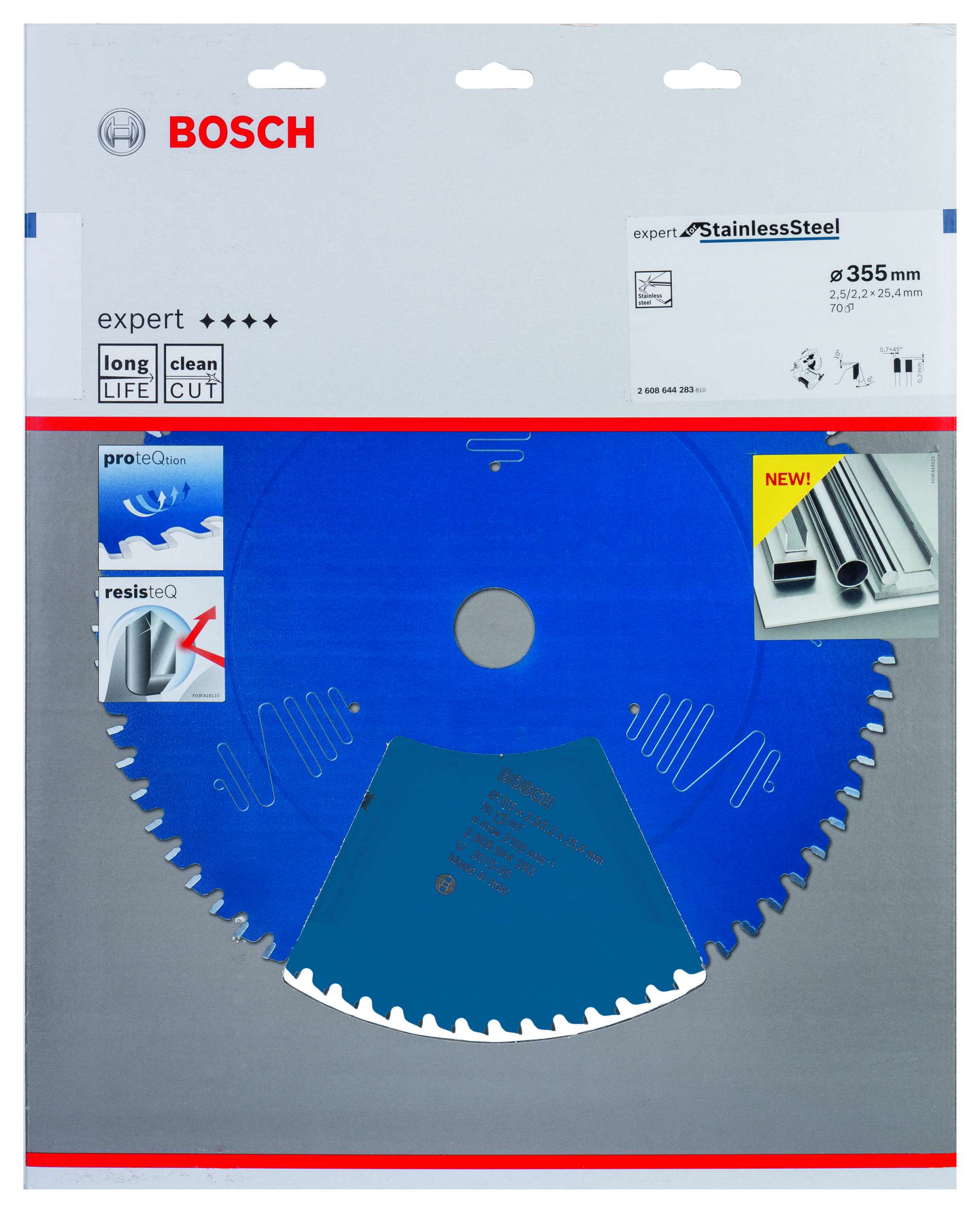 Bosch - Expert Serisi Paslanmaz Çelik için Daire Testere Bıçağı 355*25,4 mm 70 Diş