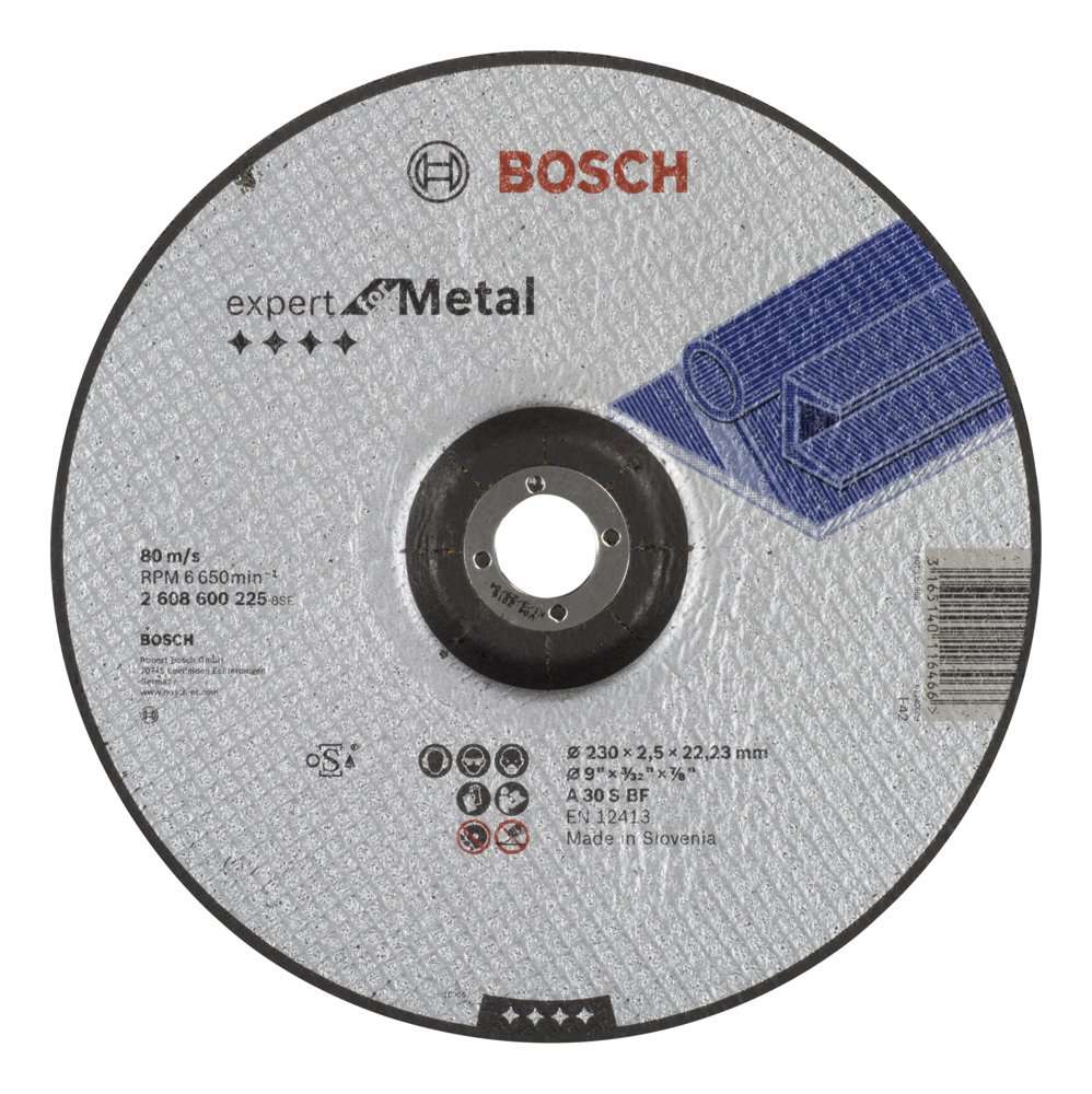 Bosch - 230*2,5 mm Expert Serisi Bombeli Metal Kesme Diski (Taş)