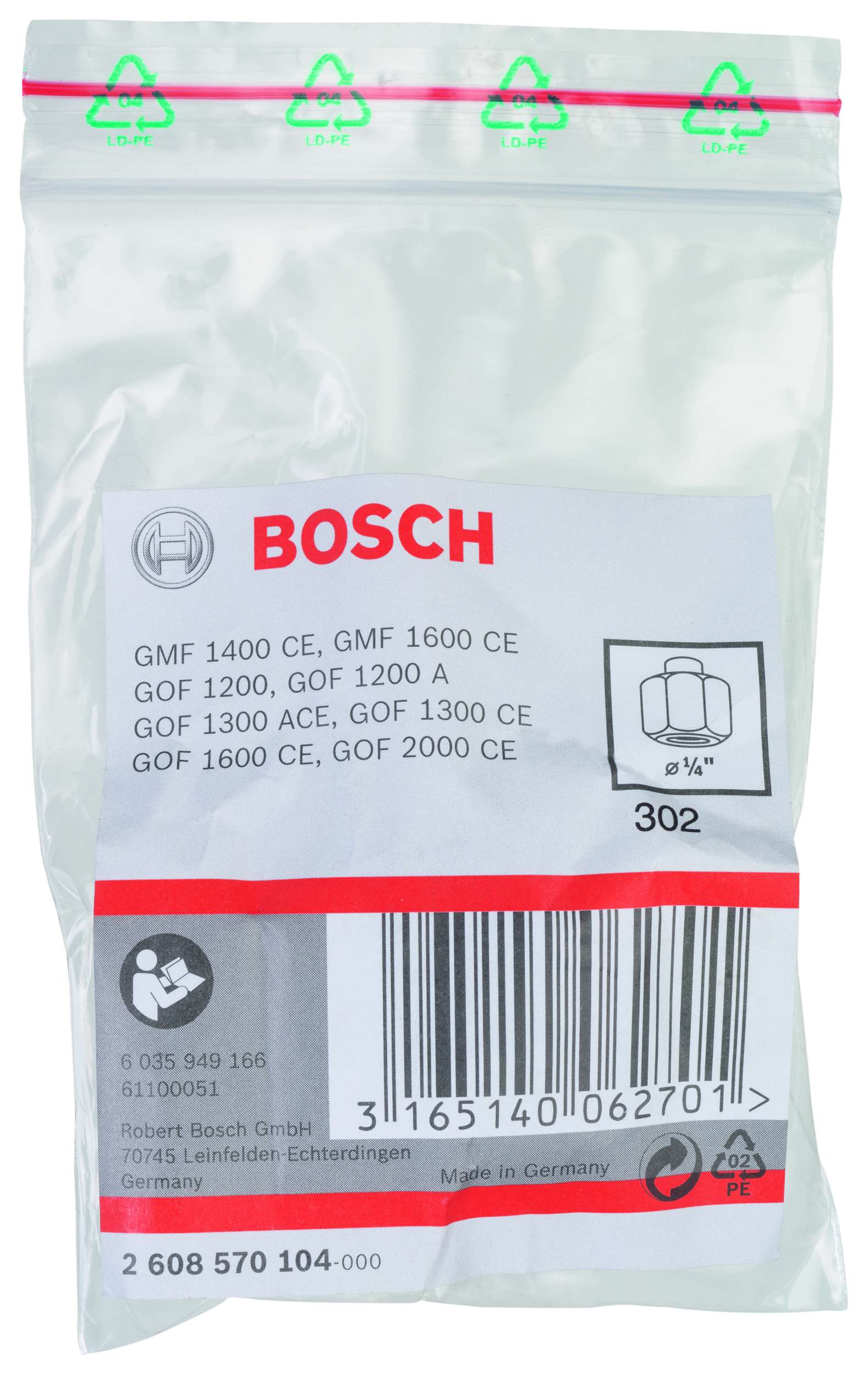 Bosch - 1/4'' cap 24 mm Anahtar Genisligi Penset
