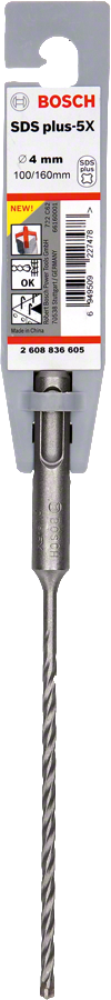 Bosch - SDS-Plus-5X Serisi Kırıcı Delici Matkap Ucu 4*160 mm
