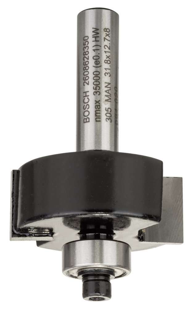 Bosch - Standard Seri Ahşap İçin Çift Oluklu, Sert Metal Bilya Yataklı Lamba Açma Frezesi 8*31,8*54 mm