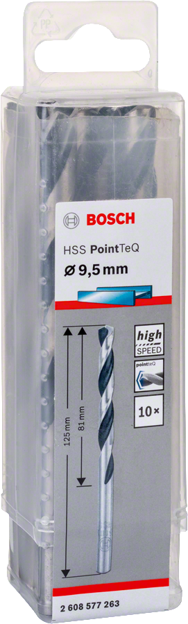 Bosch - HSS-PointeQ Metal Matkap Ucu 9,5 mm 10'lu