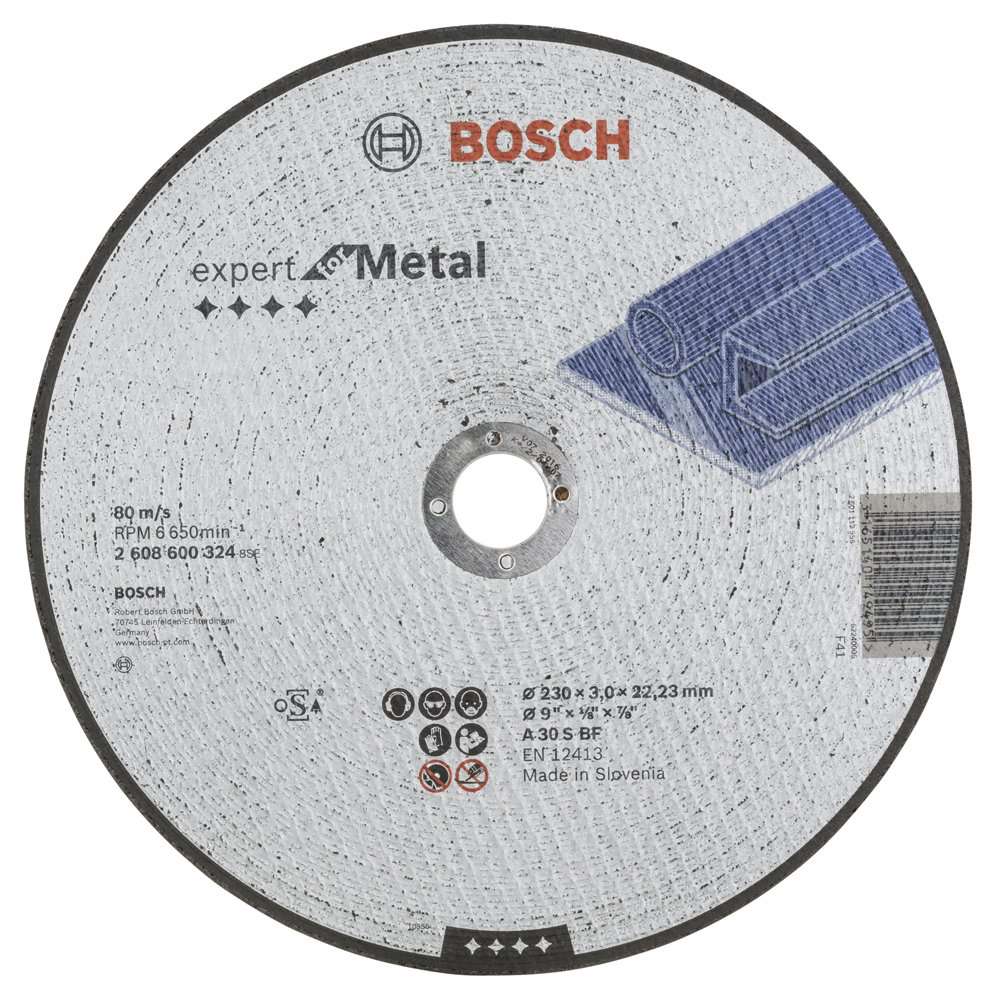 Bosch - 230*3,0 mm Expert Serisi Düz Metal Kesme Diski (Taş)