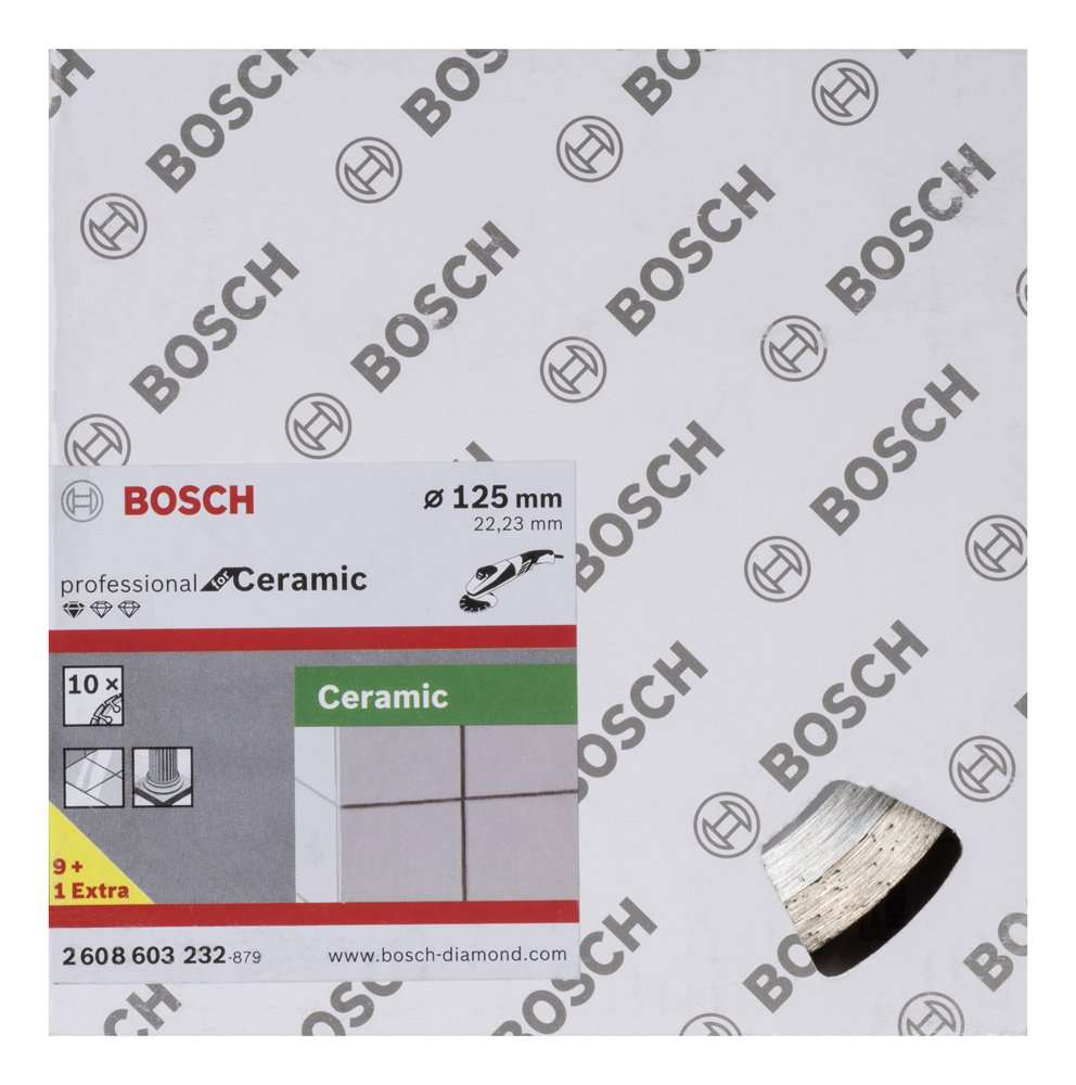 Bosch - Standard Seri Seramik İçin, 9+1 Elmas Kesme Diski Set 125mm