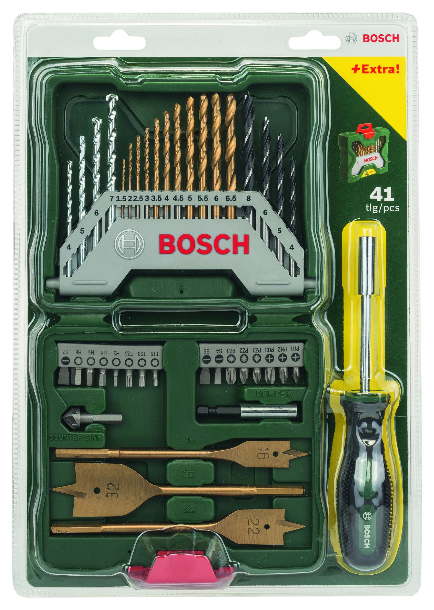 Bosch - X-Line 40 Parça Titanyum Tornavidalı Karışık Aksesuar Seti