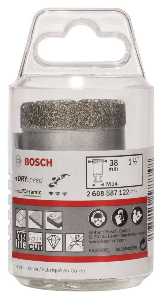Bosch - Best Serisi, Taşlama İçin Seramik Kuru Elmas Delici 38*35 mm