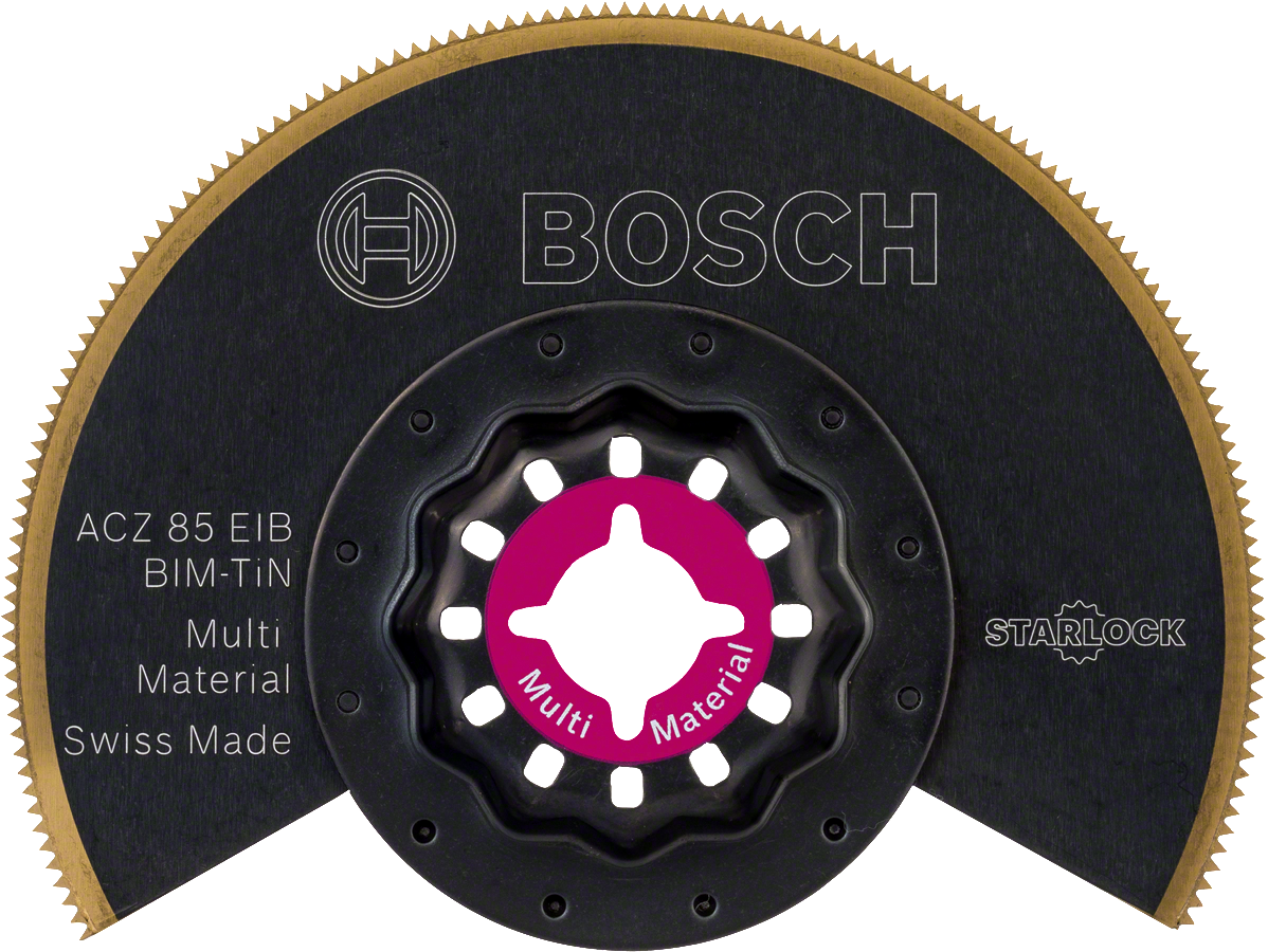 Bosch - Starlock - ACZ 85 EIB - BIM-TIN Çoklu Malzeme İçin Segman Testere Bıçağı, Bombeli 10'lu
