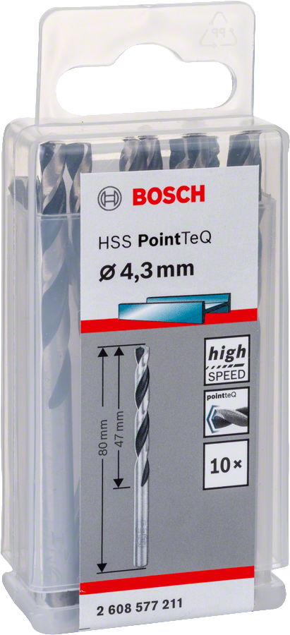 Bosch - HSS-PointeQ Metal Matkap Ucu 4,3 mm 10'lu