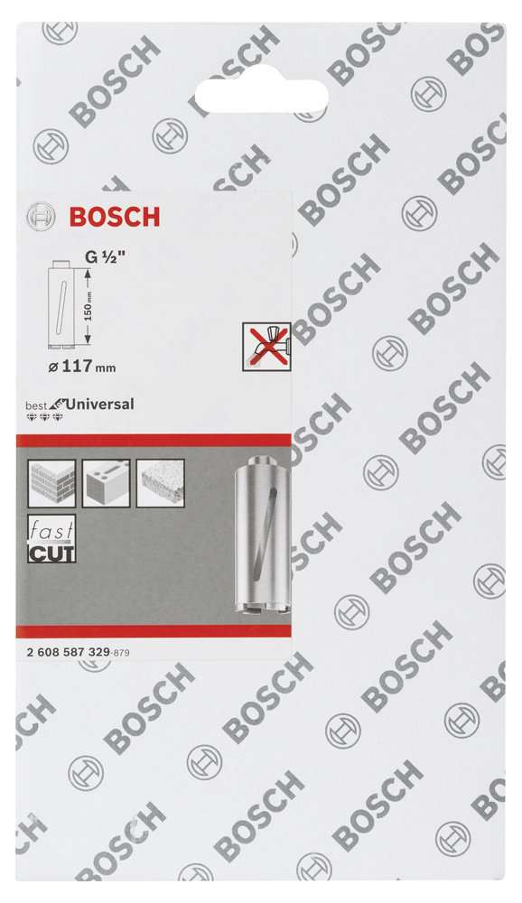 Bosch - Best Serisi G 1/2'' Girişli Kuru Karot Ucu 117*150 mm