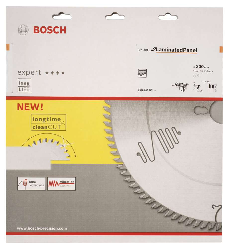 Bosch - Expert Serisi Lamine Panel için Daire Testere Bıçağı 300*30 mm 96 Diş