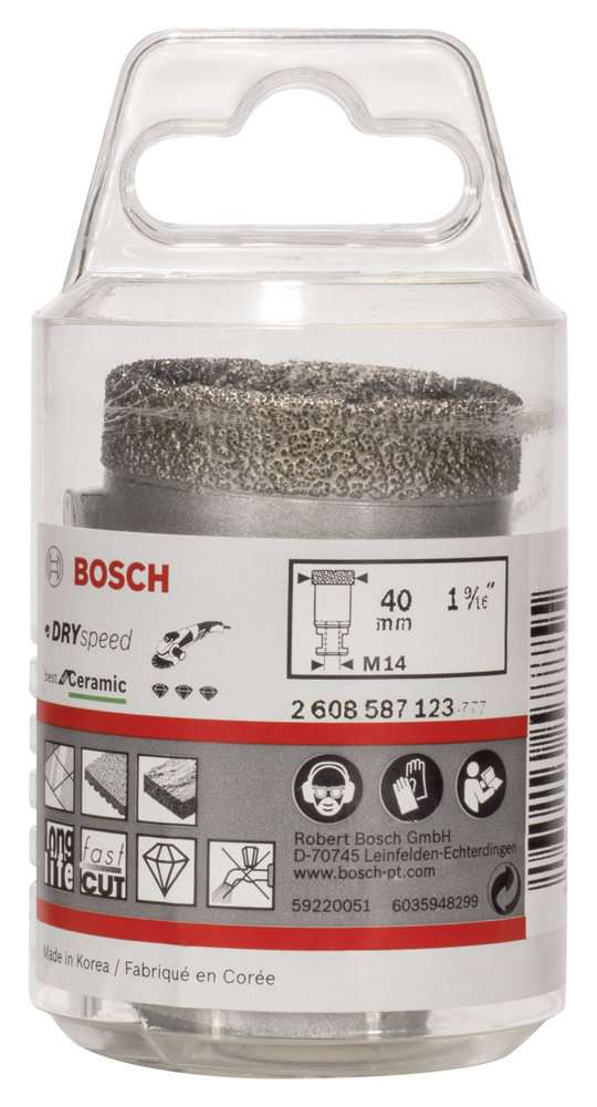 Bosch - Best Serisi, Taşlama İçin Seramik Kuru Elmas Delici 40*35 mm