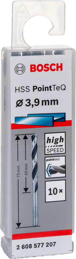 Bosch - HSS-PointeQ Metal Matkap Ucu 3,9 mm 10'lu