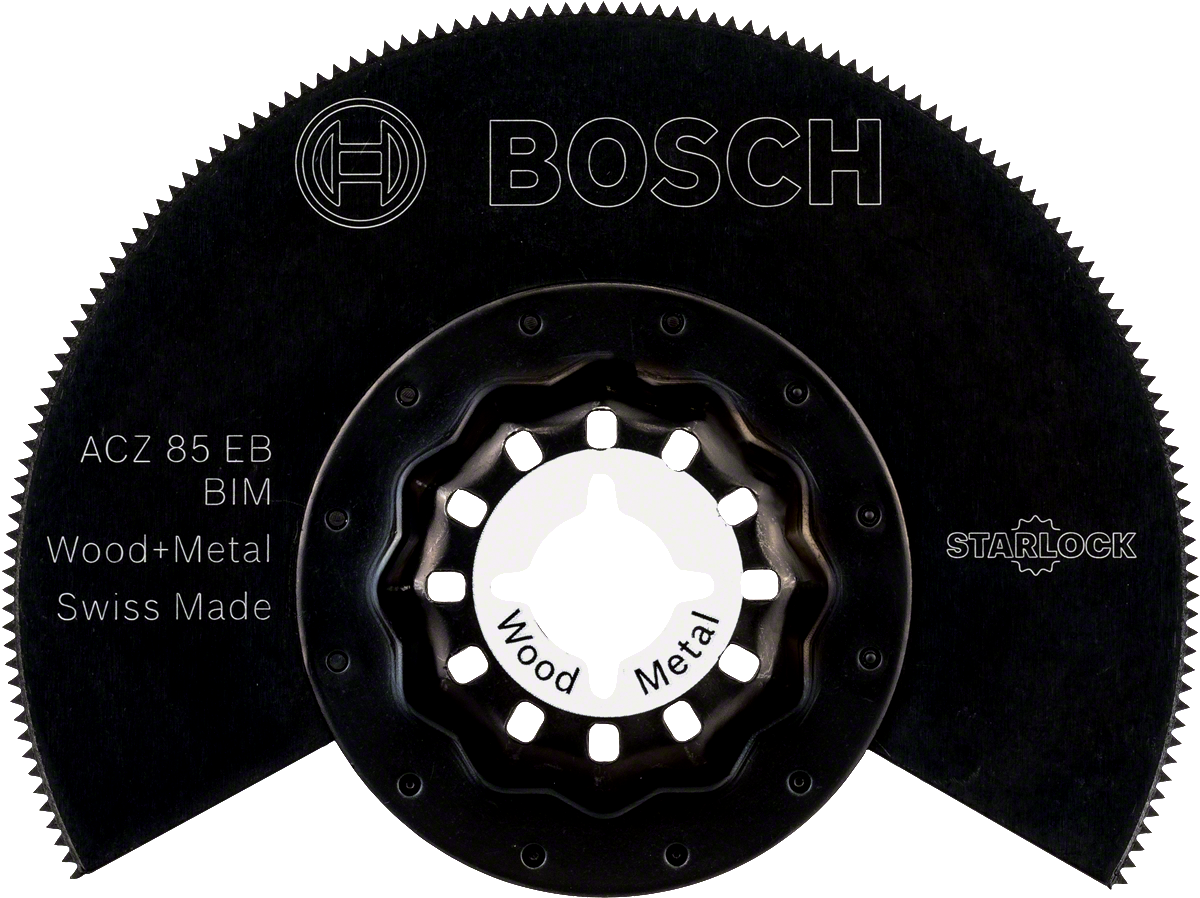 Bosch - Starlock - ACZ 85 EB - BIM Ahşap ve Metal İçin Segman Testere Bıçağı, Bombeli 10'lu
