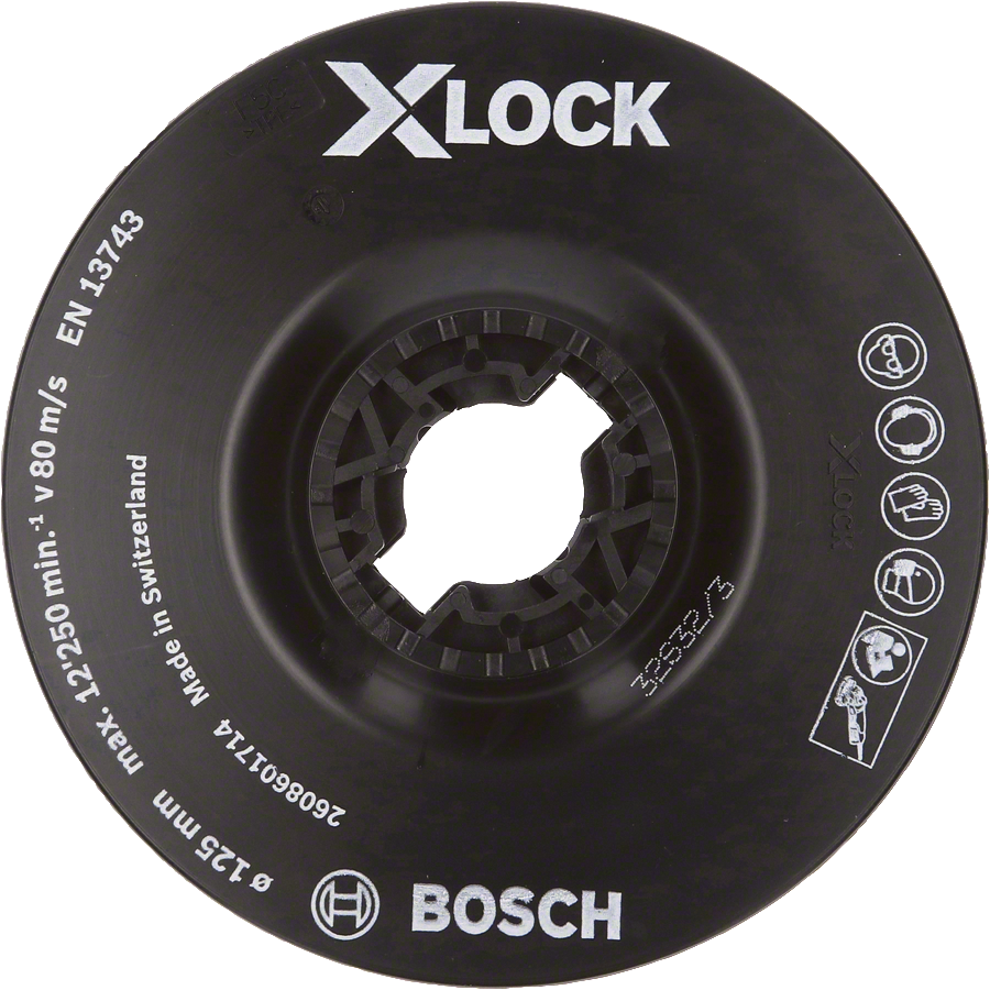 Bosch - X-LOCK - 125 mm Fiber Disk Yumuşak Taban