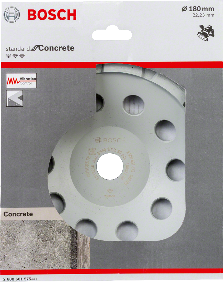 Bosch - Standard Seri Beton İçin Elmas Çanak Disk 180 mm
