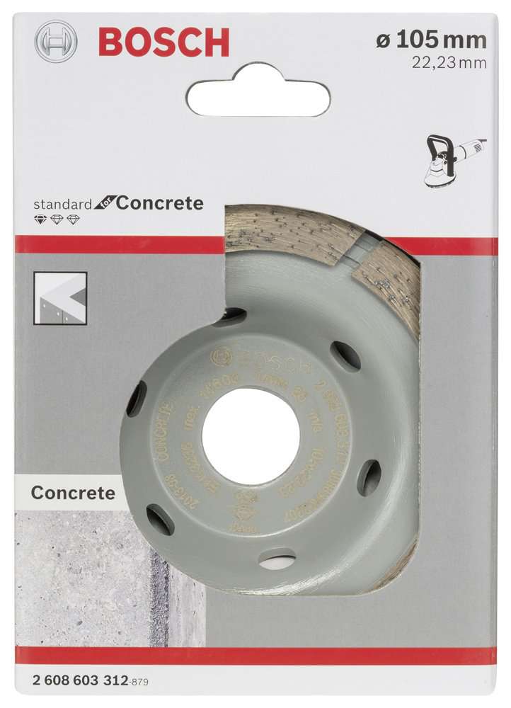 Bosch - Standard Seri Beton İçin Elmas Çanak Disk 105 mm