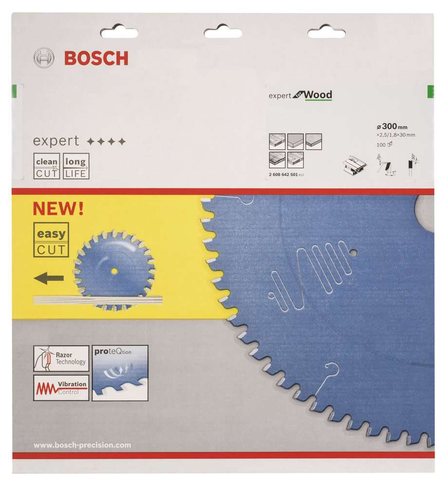 Bosch - Expert Serisi Ahşap için Daire Testere Bıçağı 300*30 mm 100 Diş