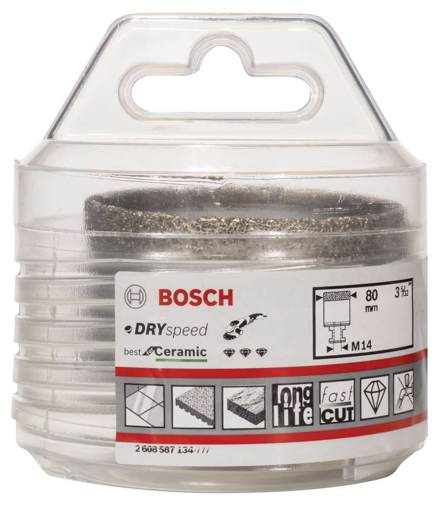 Bosch - Best Serisi, Taşlama İçin Seramik Kuru Elmas Delici 80*35 mm