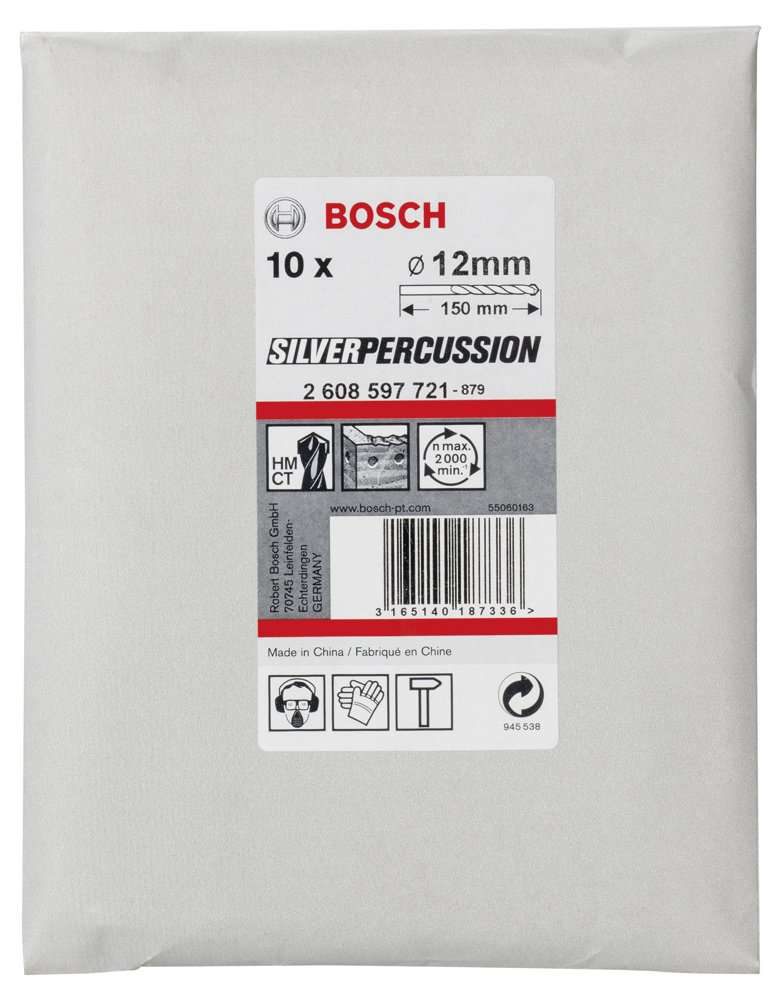 Bosch - cyl-3 Serisi, Beton Matkap Ucu 12*150 mm 10'lu Paket