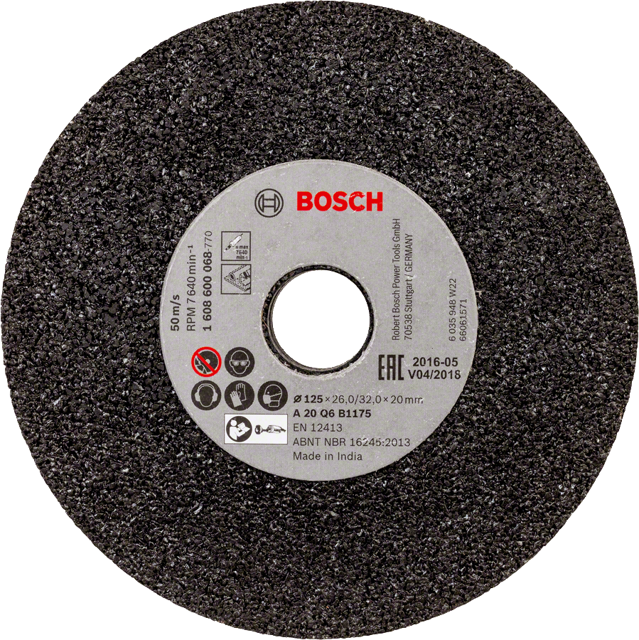 Bosch - GGS6S İçin 125 mm 20 Kum Taşlama Taşı SiC
