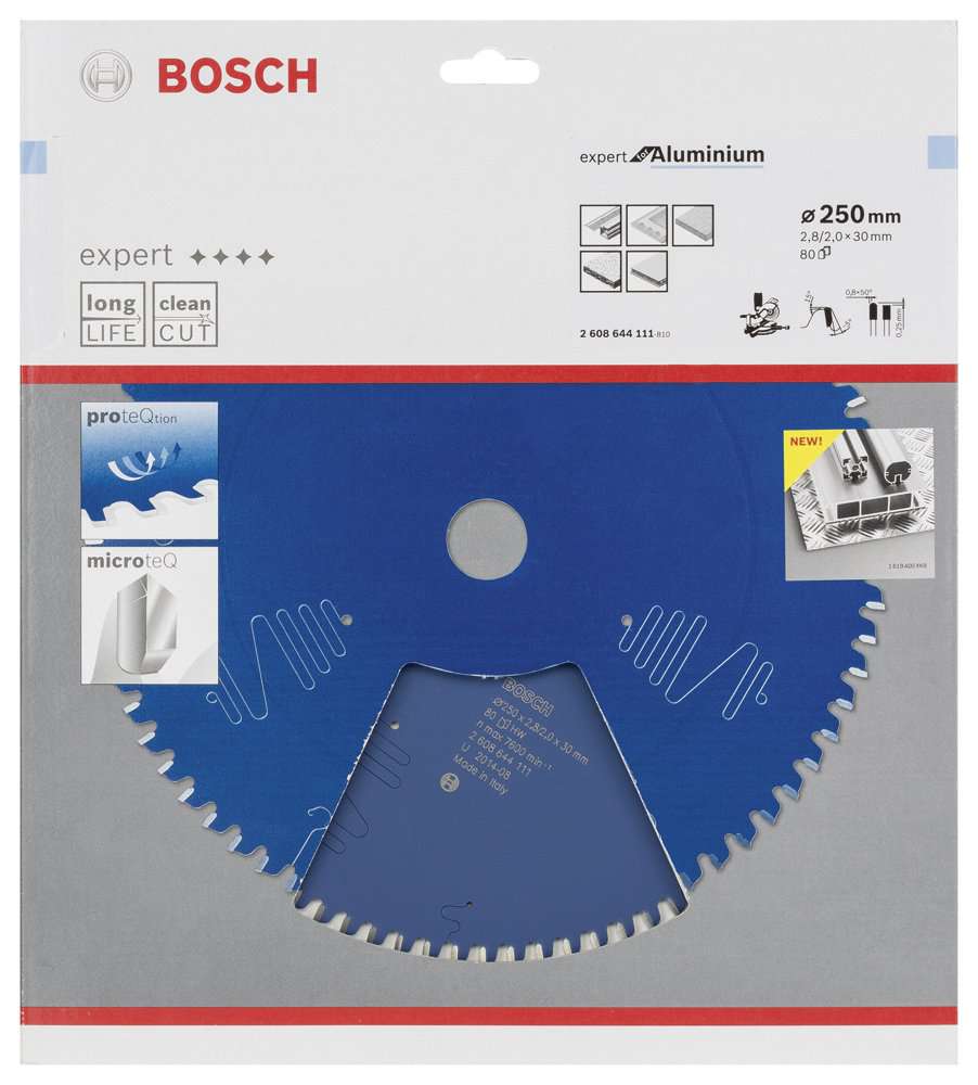 Bosch - Expert Serisi Alüminyum için Daire Testere Bıçağı 250*30 mm 80 Diş