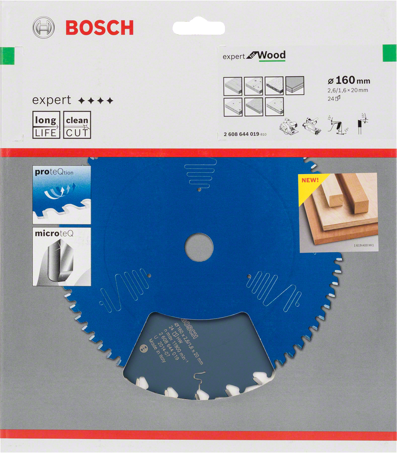 Bosch - Expert Serisi Ahşap için Daire Testere Bıçağı 160*20 mm 24 Diş