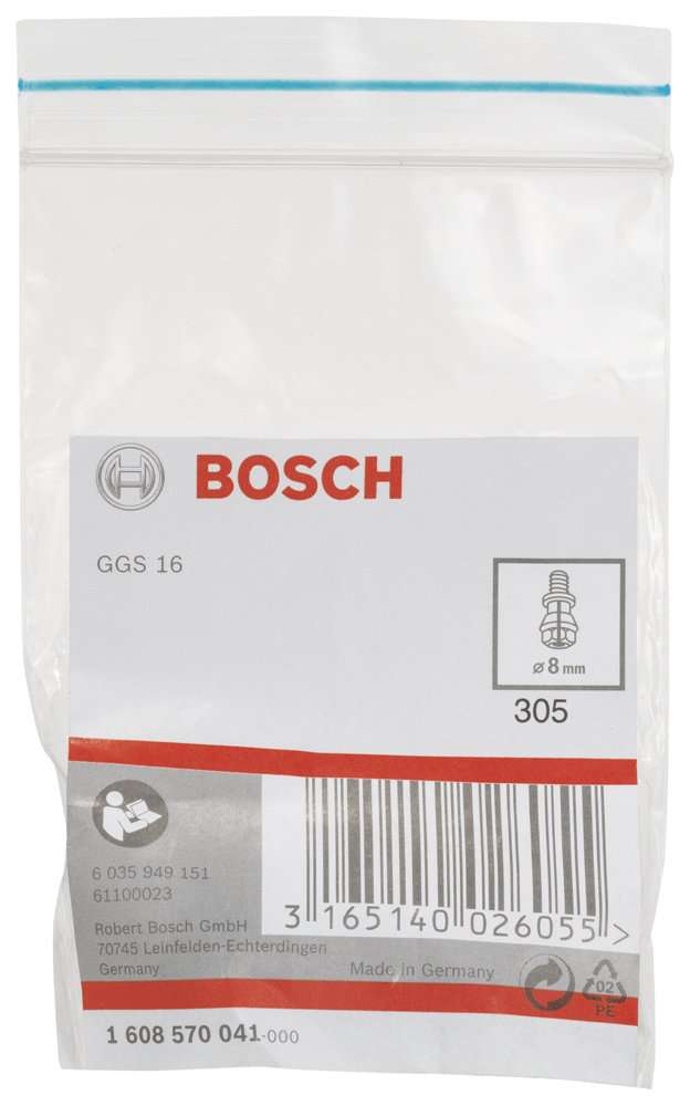 Bosch - GGS 16 Sıkma Somunlu Penset 8 mm