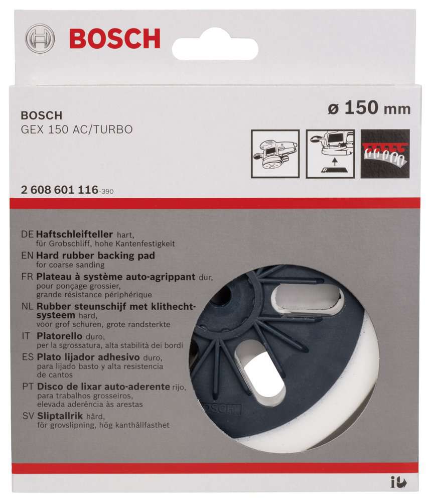 Bosch - 150 mm Zımpara Tabanı Sert (GEX)