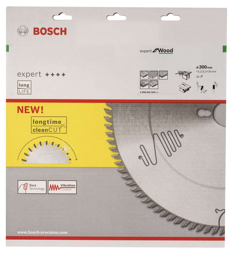 Bosch - Expert Serisi Ahşap için Daire Testere Bıçağı 300*30 mm 26 Diş