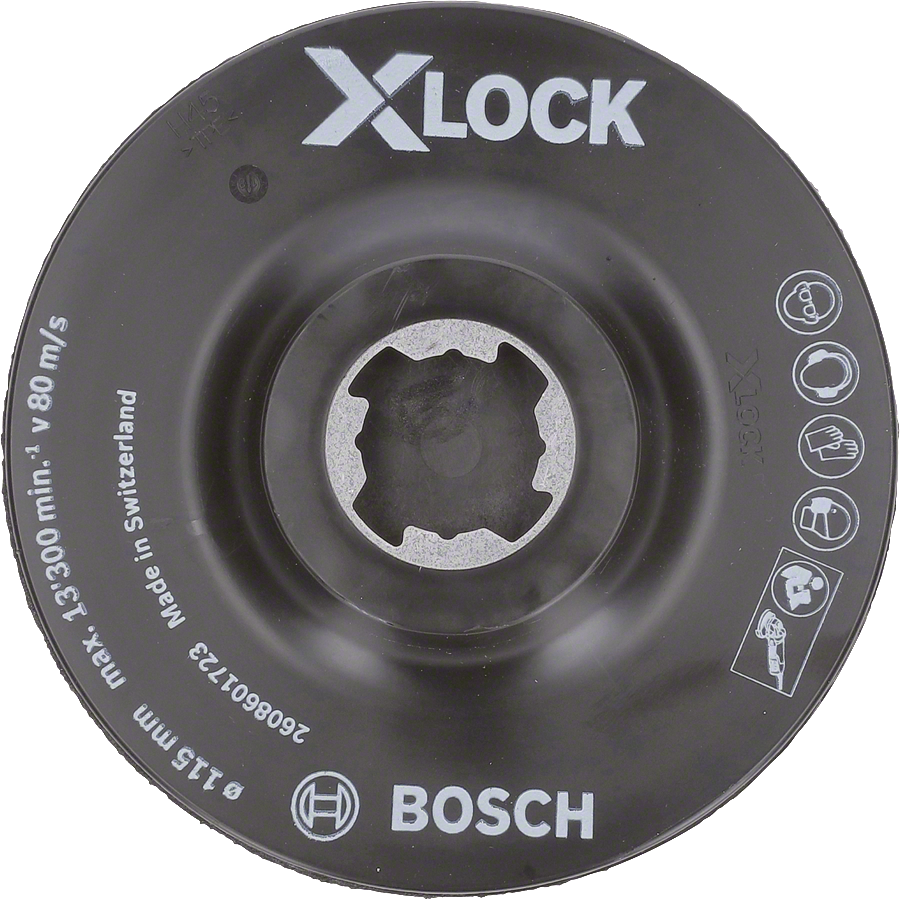 Bosch - X-LOCK - SCM Merkez Delikli Taban 115 mm