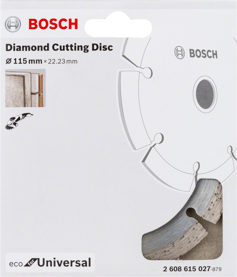 Bosch - Ekonomik Seri Genel Yapı Malzemeleri İçin Elmas Kesme Diski 115 mm