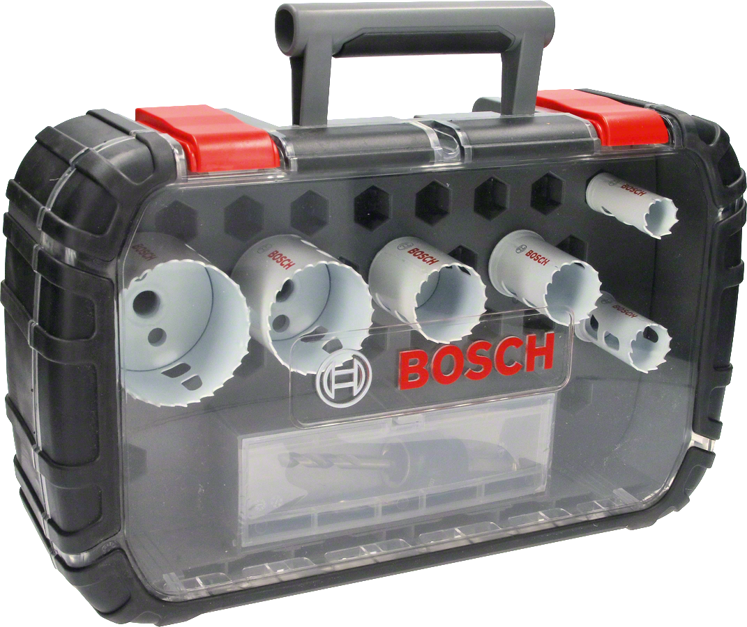 Bosch - Yeni Progressor Serisi Delik Açma Testeresi (Panç) Seti 9 Parça Ø 20-25-32-38-51-64 mm