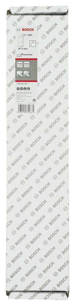 Bosch - Best Serisi Beton İçin 1 1/4'' UNC Girişli Elmas Sulu Karot Ucu 77 mm