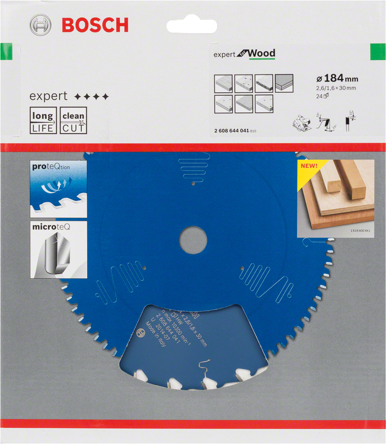 Bosch - Expert Serisi Ahşap için Daire Testere Bıçağı 184*30 mm 24 Diş