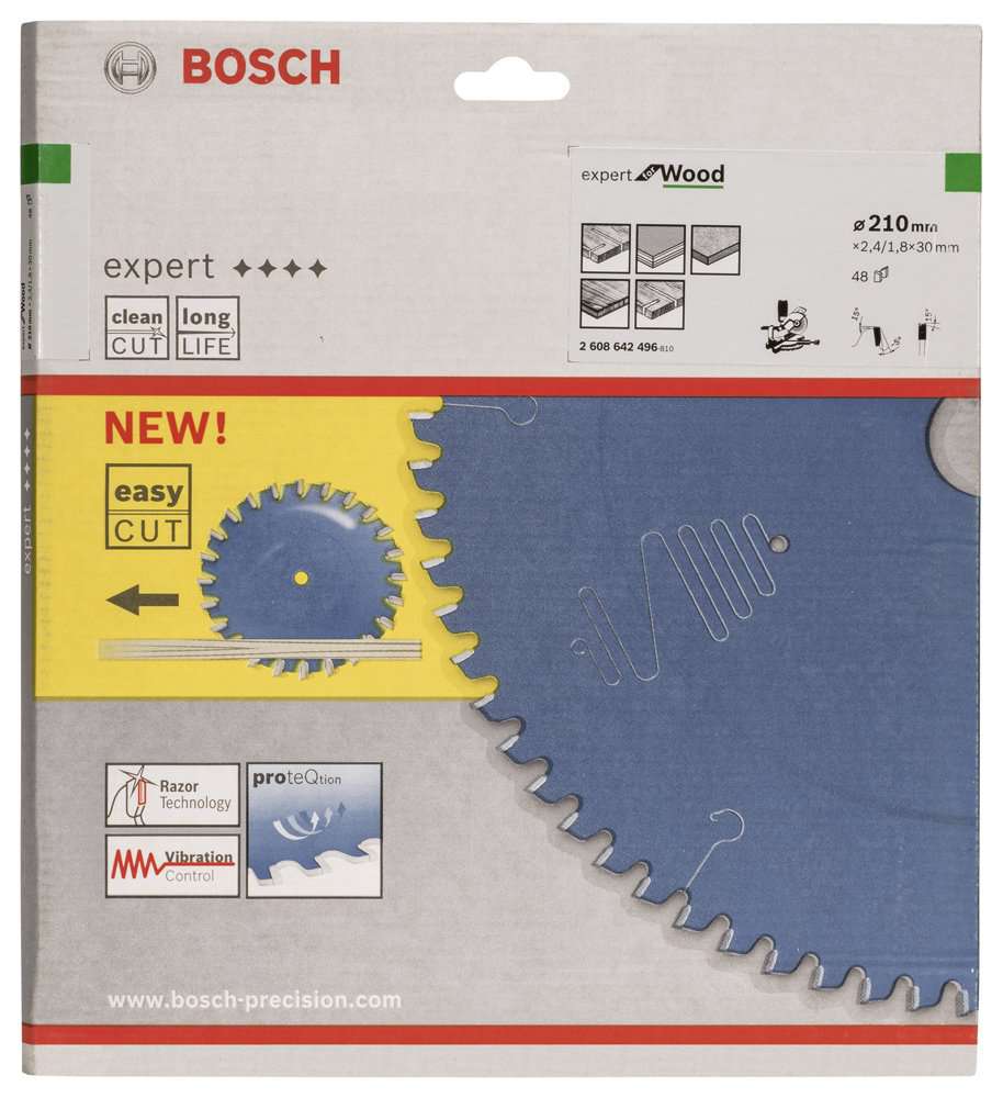 Bosch - Expert Serisi Ahşap için Daire Testere Bıçağı 210*30 mm 48 Diş