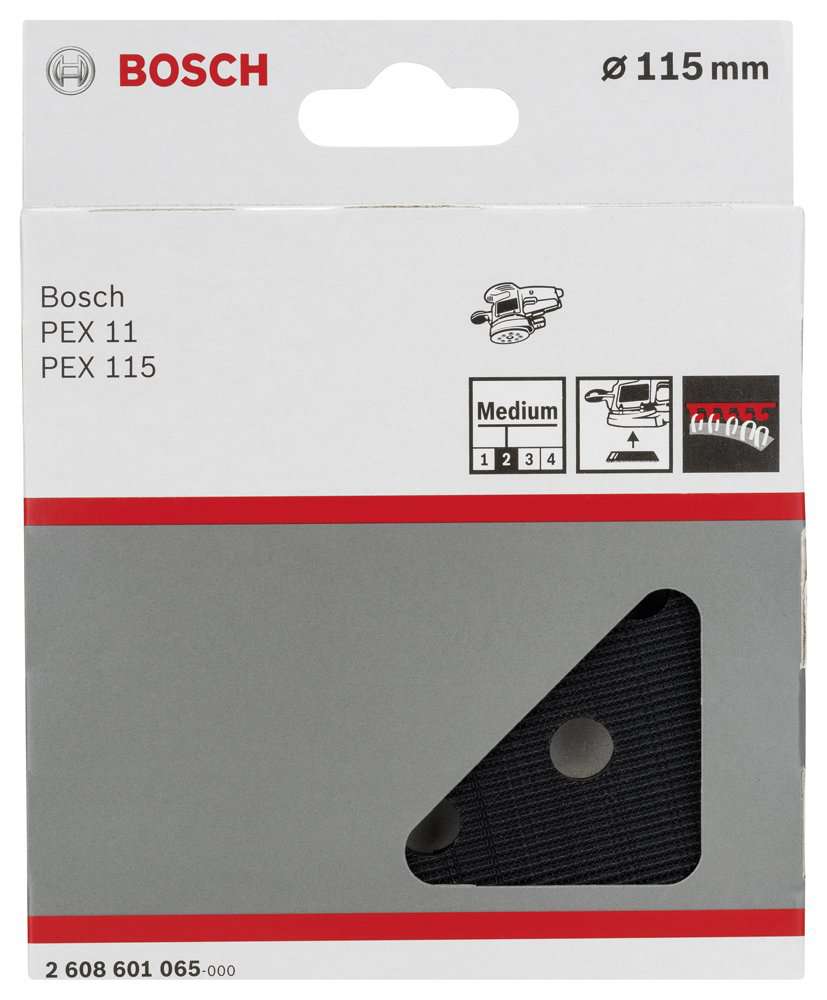 Bosch - 115 mm Zımpara Tabanı Orta Sertlikte (PEX)