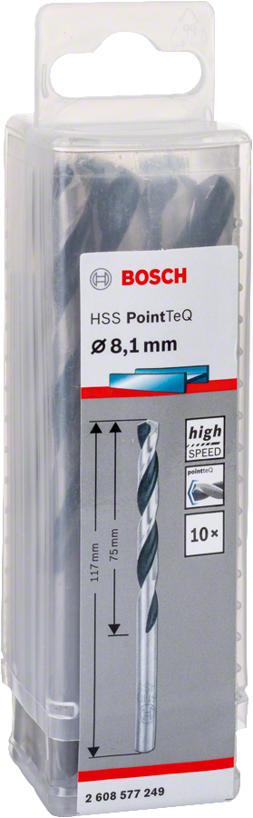 Bosch - HSS-PointeQ Metal Matkap Ucu 8,1 mm 10'lu