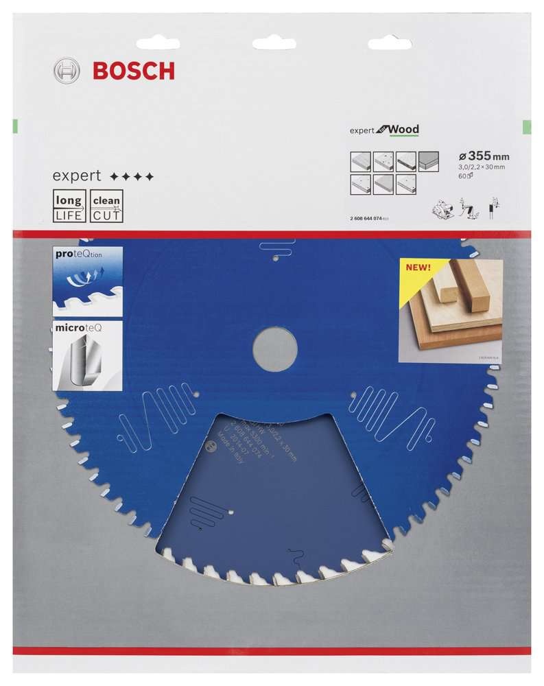 Bosch - Expert Serisi Ahşap için Daire Testere Bıçağı 355*30 mm 60 Diş