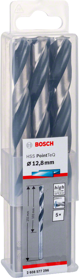 Bosch - HSS-PointeQ Metal Matkap Ucu 12,8 mm 5'li