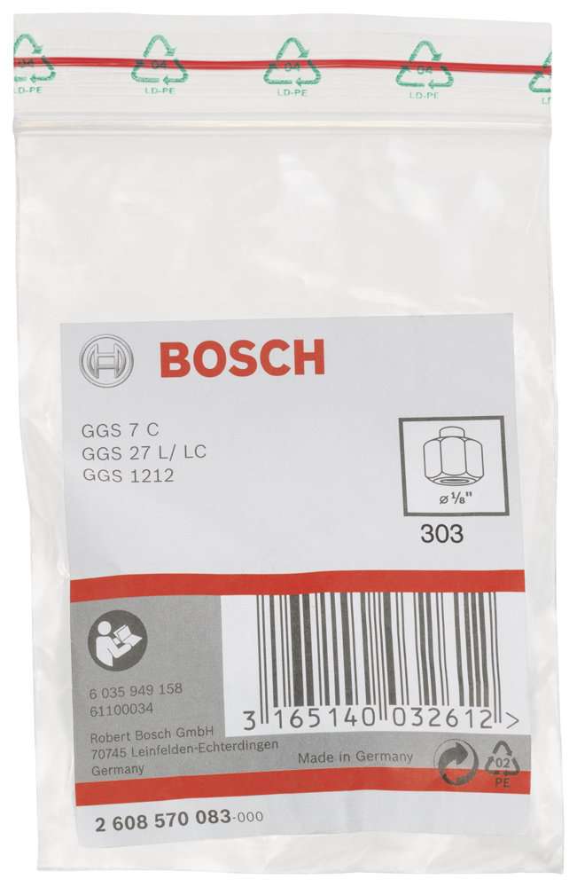 Bosch - GGS 7C-27 L/C Sıkma Somunlu Penset 1/8''