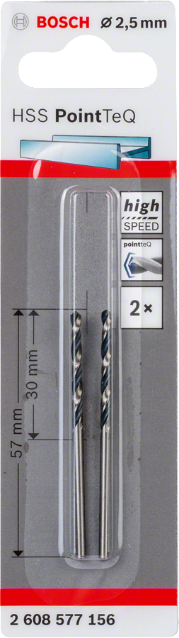 Bosch - HSS-PointeQ Metal Matkap Ucu 2,5 mm 2'li