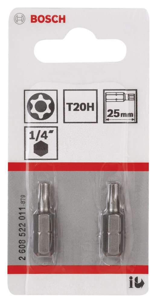 Bosch - Extra Hard Serisi Security-Torx® Vidalama Ucu T20H*25 mm 2li