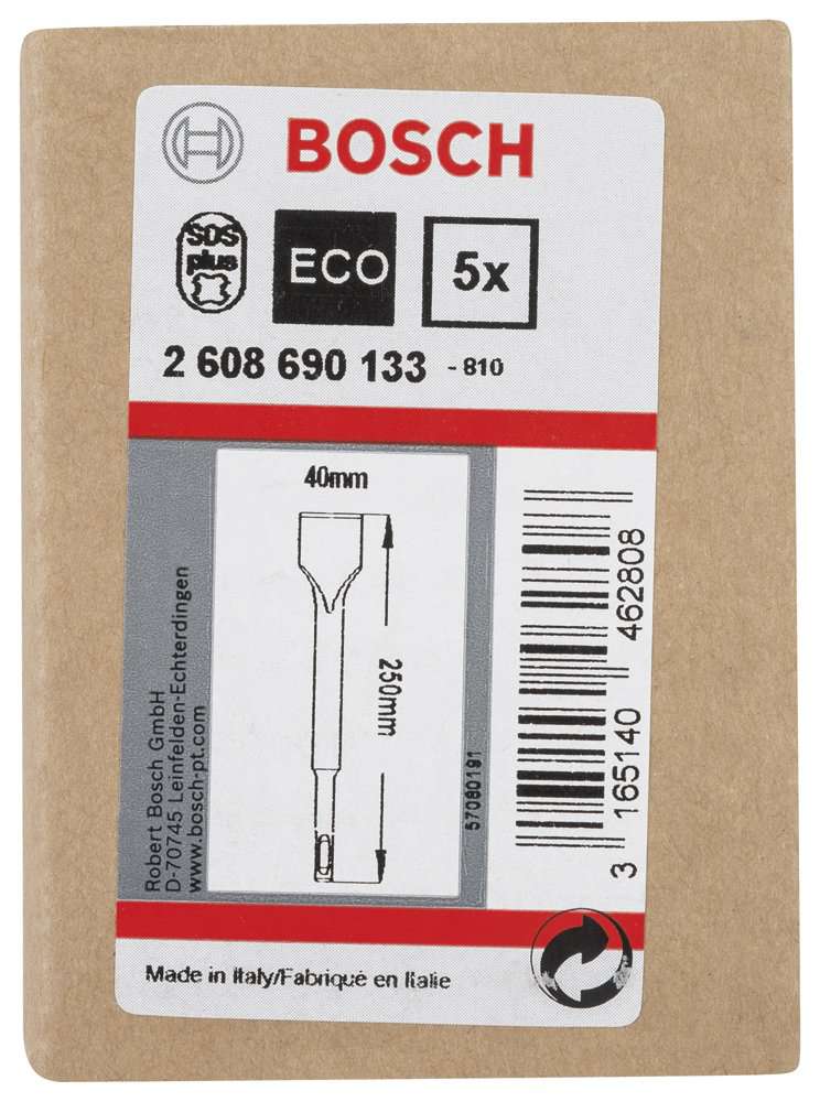 Bosch - SDS-Plus Şaftlı Yassı Keski 250*40 mm 5'li