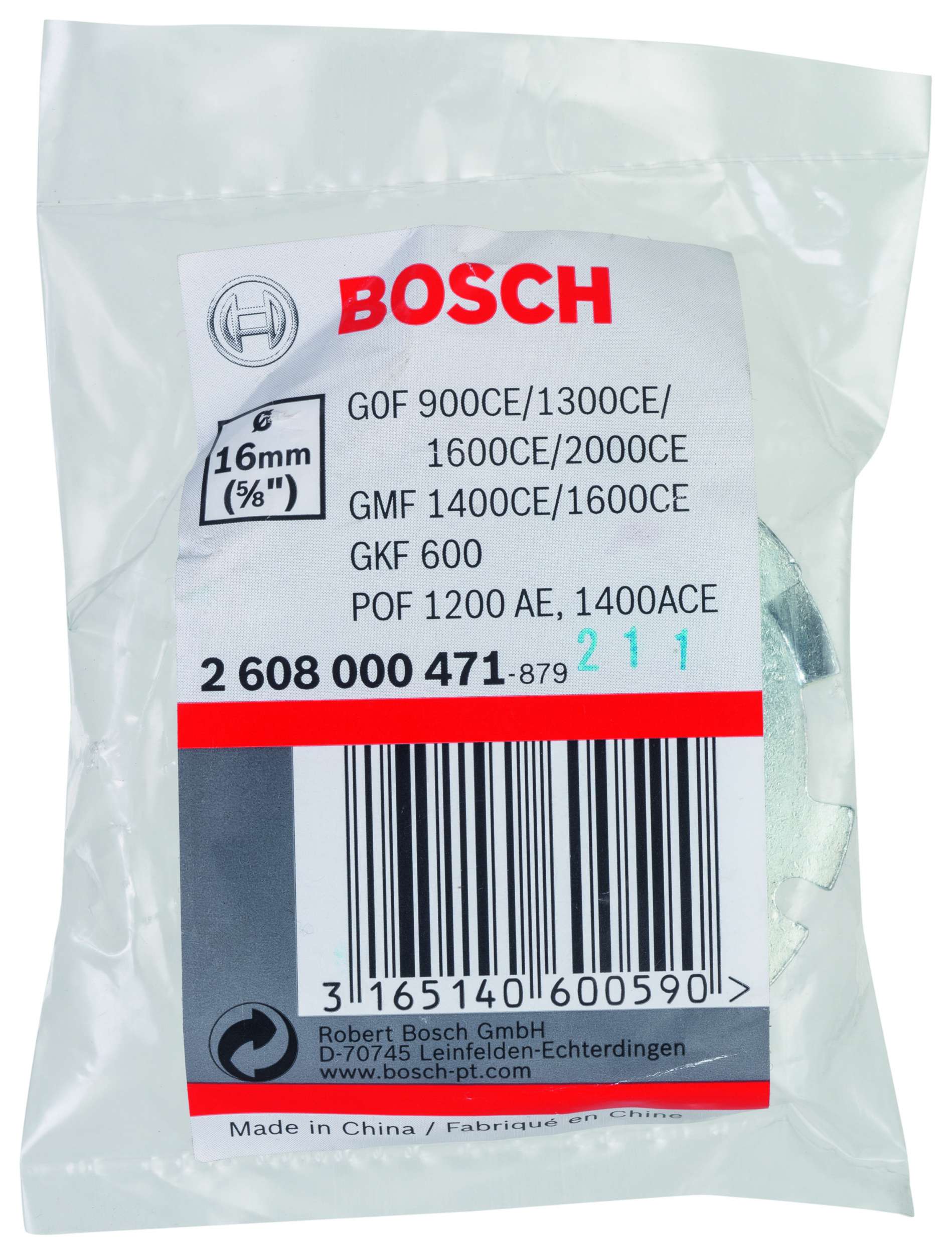 Bosch - Freze Kopyalama Sablonu 16 mm