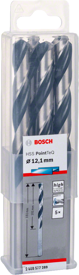 Bosch - HSS-PointeQ Metal Matkap Ucu 12,1 mm 5'li