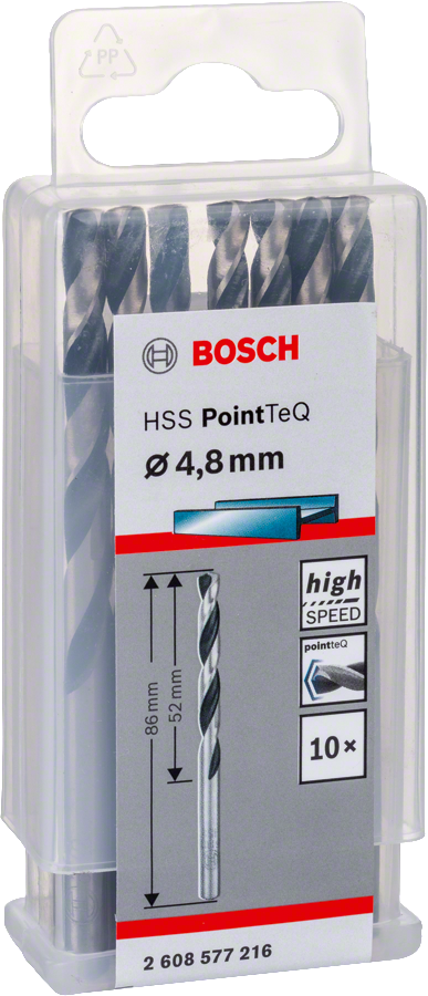 Bosch - HSS-PointeQ Metal Matkap Ucu 4,8 mm 10'lu