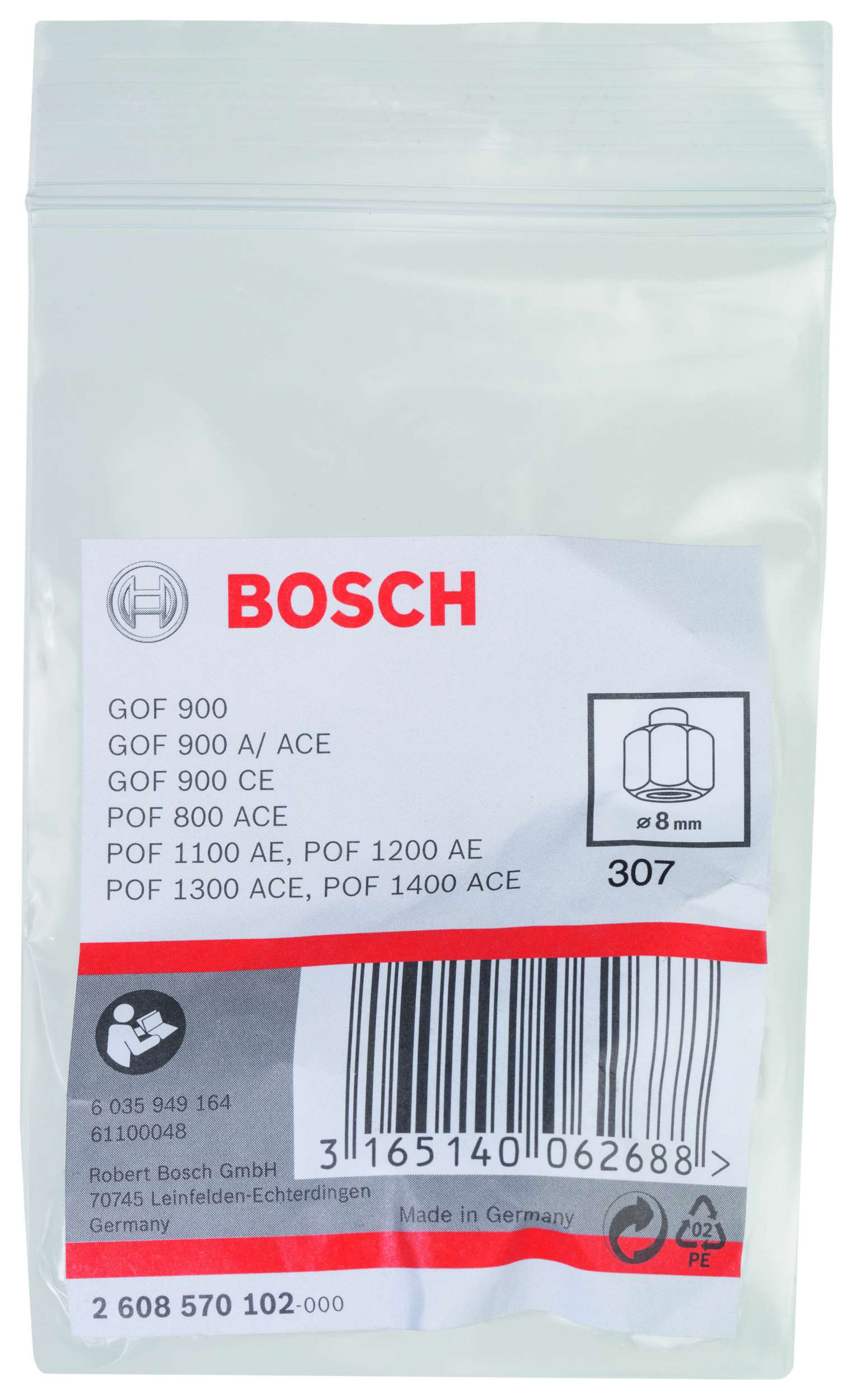Bosch - 8 mm cap 19 mm Anahtar Genisligi Penset