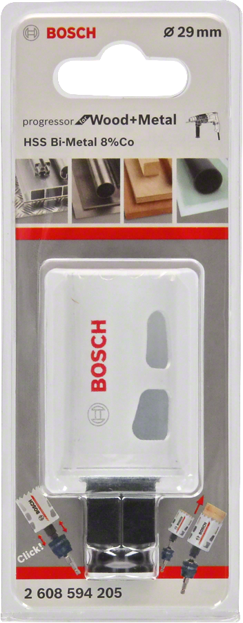 Bosch - Yeni Progressor Serisi Ahşap ve Metal için Delik Açma Testeresi (Panç) 29 mm