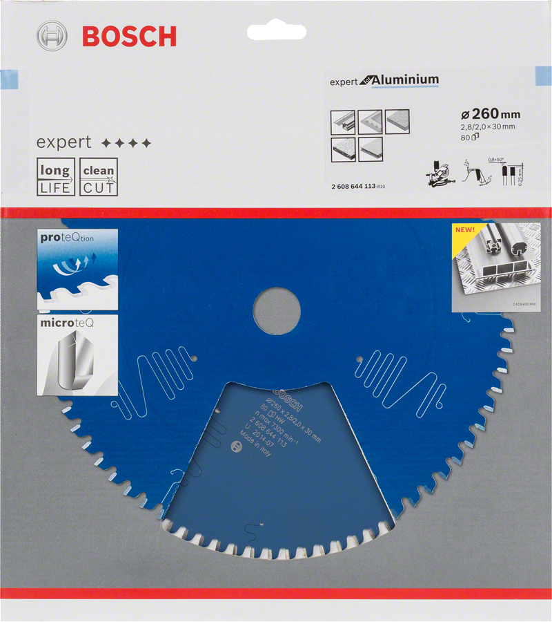 Bosch - Expert Serisi Alüminyum için Daire Testere Bıçağı 260*30 mm 80 Diş