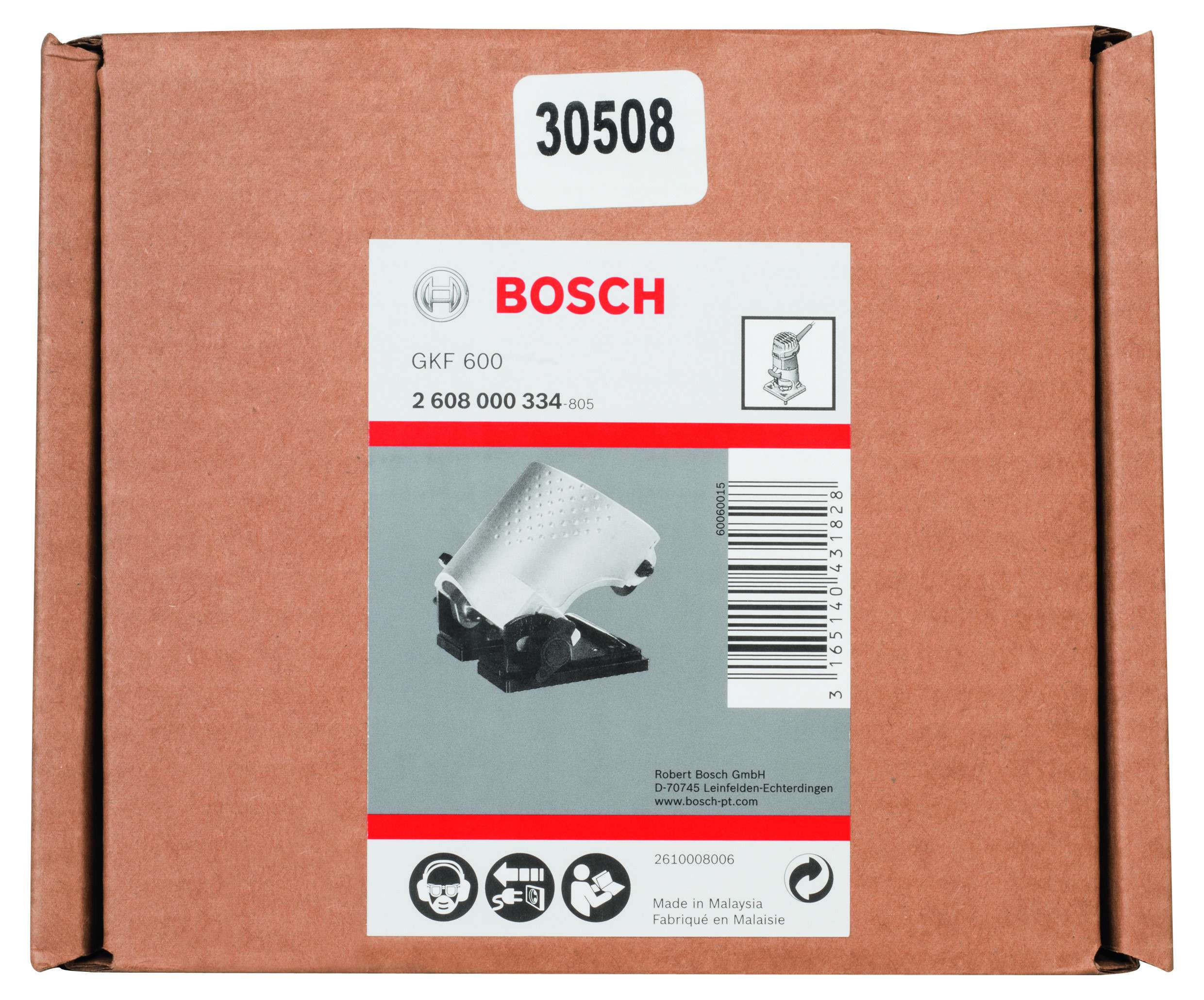 Bosch - GKF 600 Yuvarlak Açılı Freze Ayağı
